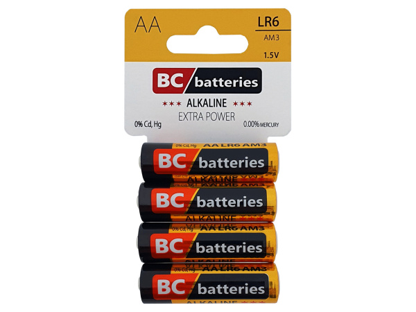 BC - Baterie - 1,5V AA Extra Power Alkaline, 4ks