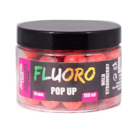 LK Baits Pop Up Fluoro Boilies Wild Strawberry 14mm 150 ml