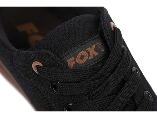 Fox Black Canvas Shoe