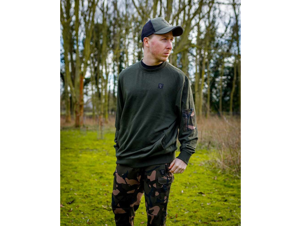FOX - Mikina LW Khaki Jumper