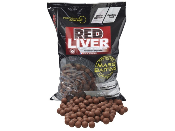 Starbaits - Boilies Mass Baiting Red Liver, 3kg