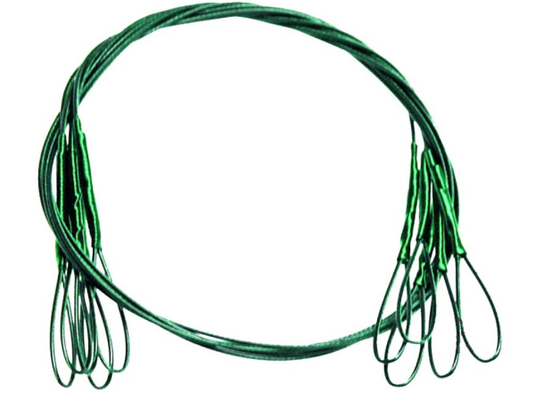 Carp System - Lanko ocelové s plastovým povrchem a očky - 30cm - 6kg