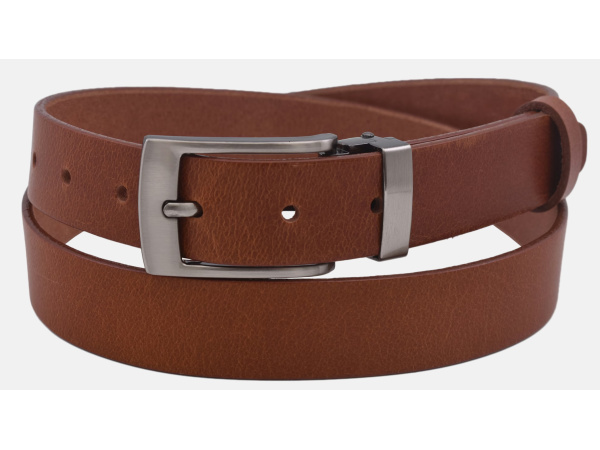 MERCUCIO - Pánský kožený opasek 748 - koňak