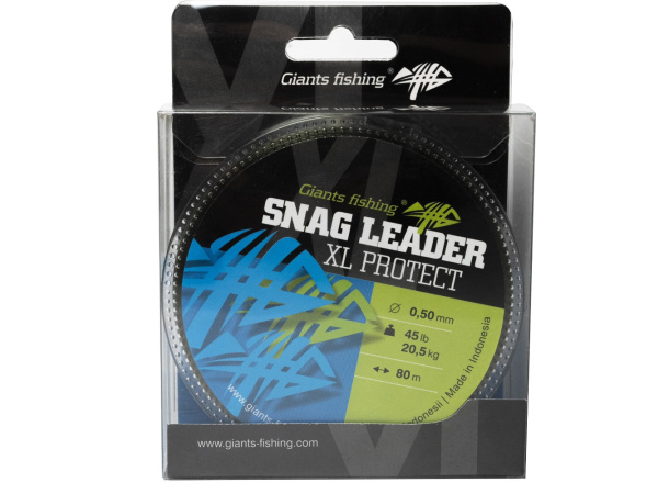 Giants fishing Šokový vlasec Snag Leader XL- Protect Army Green - 80m