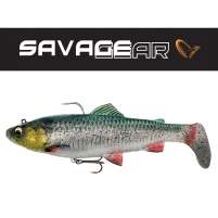 SAVAGE GEAR - Nástraha Trout rattle shad 12,5cm / 80g - Green Silver