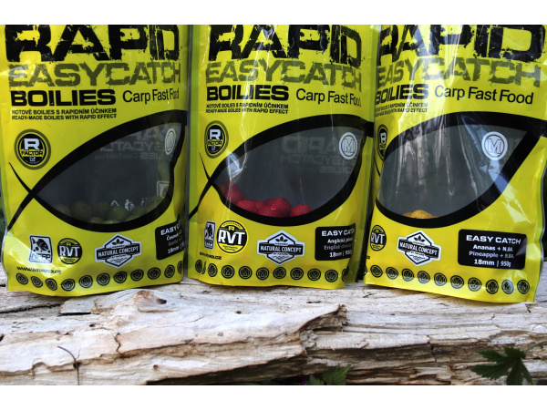 Mivardi Rapid Boilies Easy Catch - Anglická jahoda (3300g | 16mm)