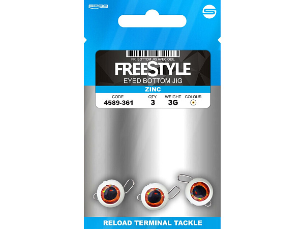 FreeStyle - Čeburaška Eye Bottom Jig Glow White