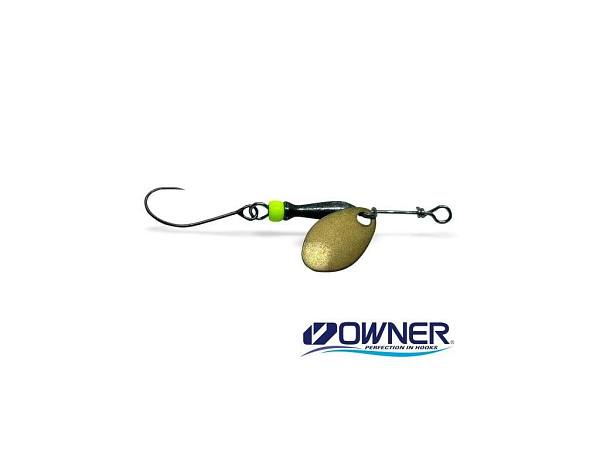 Jigovky.cz - Rotační třpytka Classic Barbless 00 - Gold (black/chartreuse body)