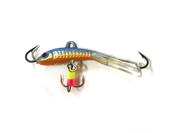 JAXON - Marmyška vertikál modro / žlutá 4,5g - 3,5cm