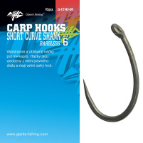 Giants fishing Háček s očkem bez protihrotu Short Curve Shank 10ks