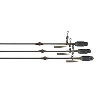 Fox montáž Edges Tuff Tungsten Tubing Heli-Clip Rigs 3ks