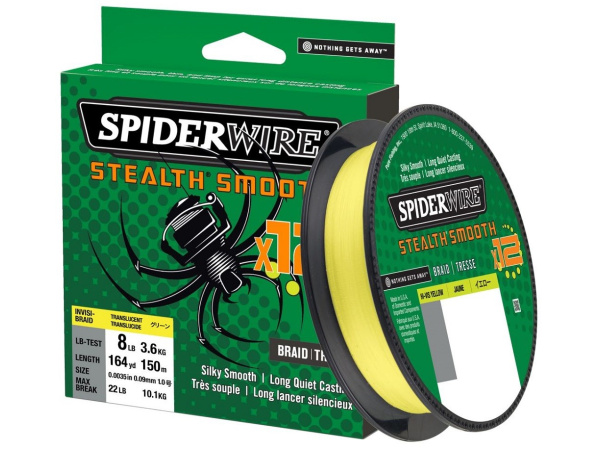 SPIDERWIRE - Šňůra Stealth smooth 12 - hi-vis yellow