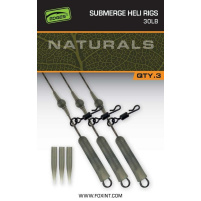 FOX - Montáž Naturals Submerged Heli Rigs Leaders, 75cm, 3ks