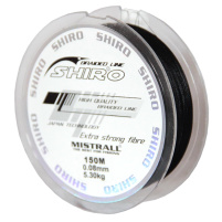 SHIRO - Pletená šňůra černá - 0,25mm 150m 