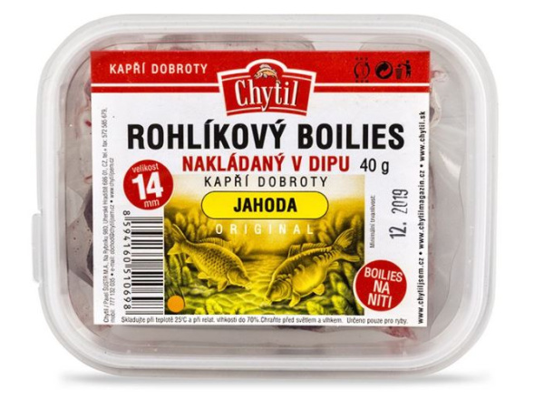 Chytil - Rohlíkové boilies v dipu průměr 14mm - 60g
