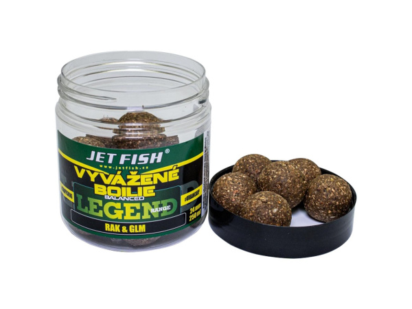 JET FISH - Vyvážené boilies Balanced 24mm 250ml 