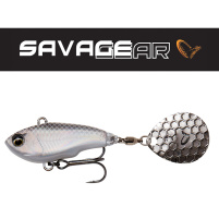 SAVAGE GEAR - Wobler Fat tail spin sinking, 6,5cm / 16g - White silver