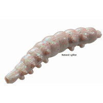 Berkley - Vosí larva Powerbait Honey Worm 55ks 2,5cm - Natural+Gliter