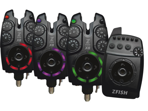 ZFISH Sada Hlásičů Bite Alarm Set Zx8 PRO 3+1