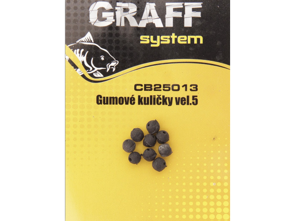 GRAFF - Gumové kuličky černé