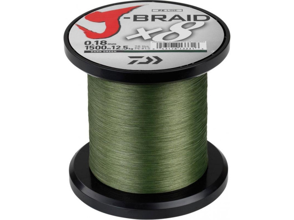 DAIWA - Šňůra J-Braid X8 Dark green - Návin