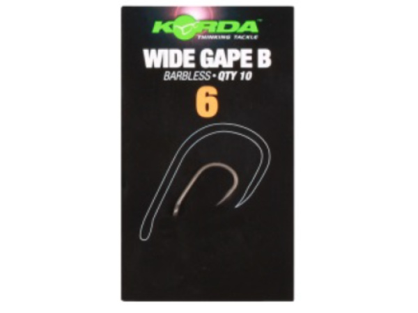 KORDA Háčky Wide Gape Barbless 10 ks