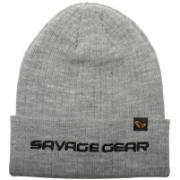 SAVAGE GEAR - Čepice Fold-up beanie light grey melange