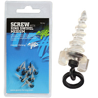 Giants fishing Kolíček s obratlíkem a kroužkem Screw with Ring Swivel Medium 10ks