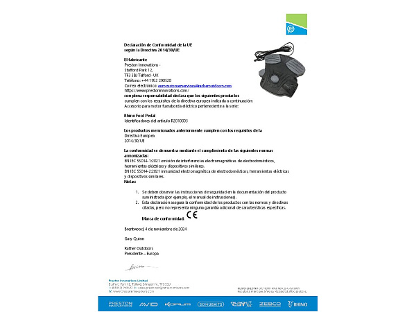 Rhino pedálový ovladač BMR GPS Foot Pedal