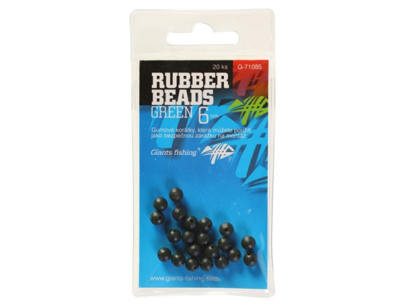 Giants fishing Gumové kuličky Rubber Beads Zelené
