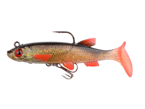 SPRO - Powercatcher Super Natural Baitfish s jigem a háčkem  8cm - Rudd
