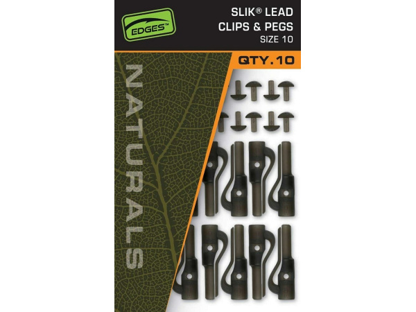 FOX - Závěsky Edges Naturals Slik Lead Clip& Pegs Size 10