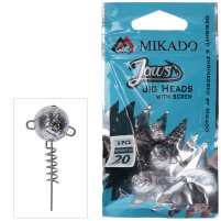 MIKADO - Jigová Šroubová Hlavička With Screw 3ks