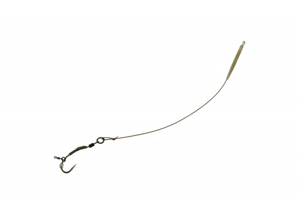 Carp´R´Us Hotový návazec - Ready Ronnie rig Strip-X  Mat Brown