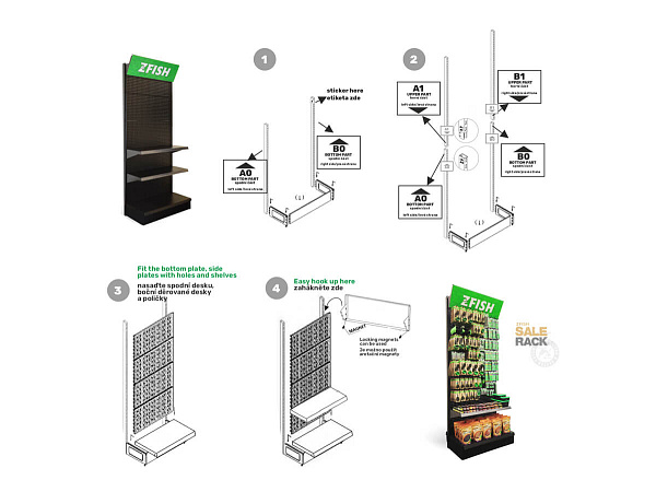 ZFISH Akční Set Produktů 5+ Prodejní Regál Zdarma!