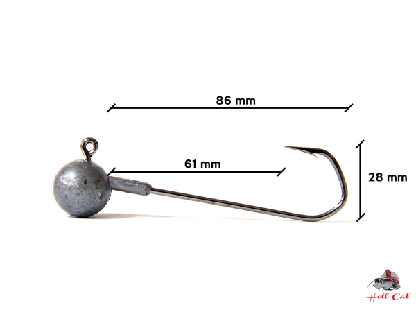 Hell-Cat - Jigová hlava Head Catfish vel. 12/0 - 65g - 2ks - VÝPRODEJ