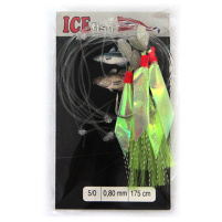 ICE fish - Návazec třásně 5/0, 0,8mm, 175cm - Zelená barva