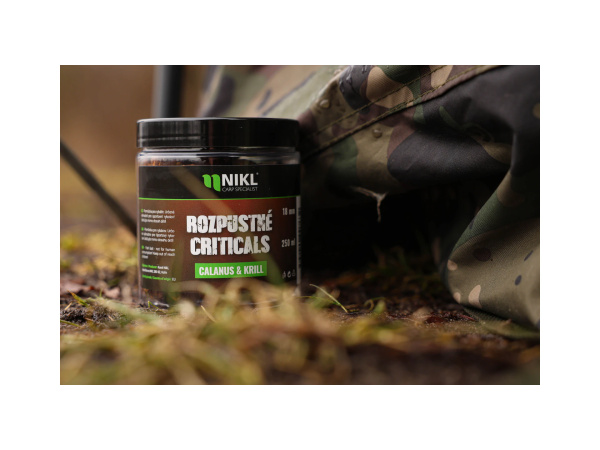 Nikl Rozpustné Criticals boilie Calanus & Krill 250ml