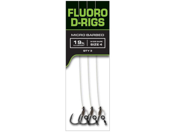 FOX - Návazce Carp Ready Rigs Fluoro D-Rig, 3ks, vel. 4
