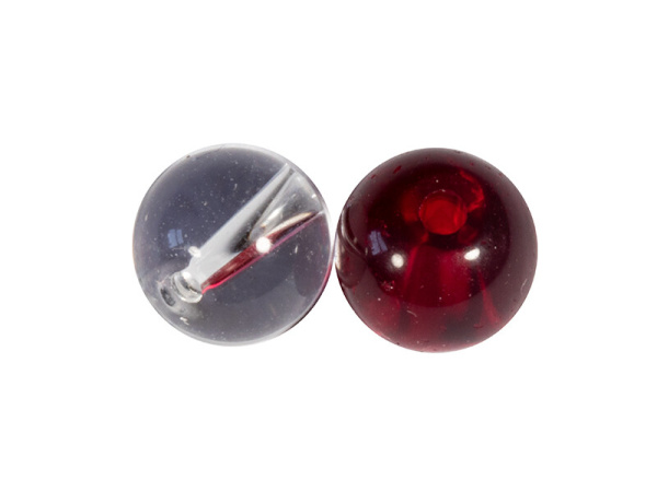 FOX - Rage Skleněné Korálky Strike Point Clear And Red Glass Beads, 6mm, 10ks