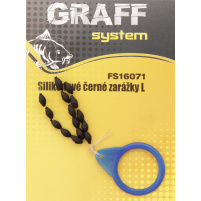 GRAFF - Zarážky silikonové vel. L - černá