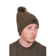 Fox čepice Khaki Knitted Bobble Hat
