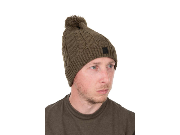 Fox Khaki Knitted Bobble Hat