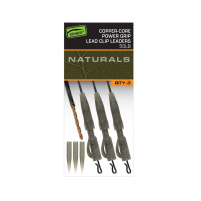 Fox montáž Edges Naturals Copper-Core Power Grip Lead Clip Leaders x3