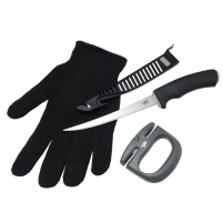 Giants Fishing Sada nůž, rukavice a brousek Combo Filet
