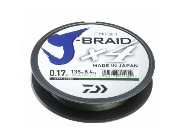 DAIWA - Šňůra J-Braid X4 Dark green