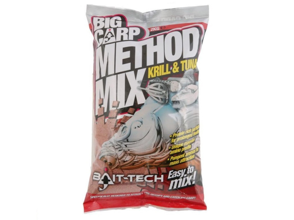 Bait-Tech krmítková směs Big Carp Method Mix Krill & Tuna 2 kg 