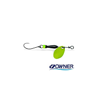 Jigovky.cz - Rotační třpytka Classic Barbless 000 - Fluo Yellow (black/chartreuse body)