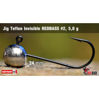 Red Bass - Jig koule Teflon invisible 2 - 5g