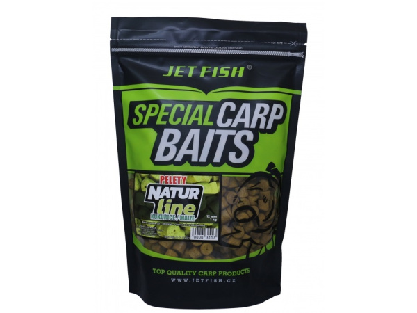 JET FISH - Pelety NATUR line 1kg 12mm - Kukuřice